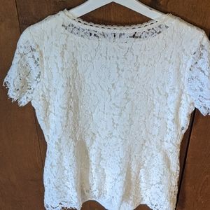 Cream Lace Blouse